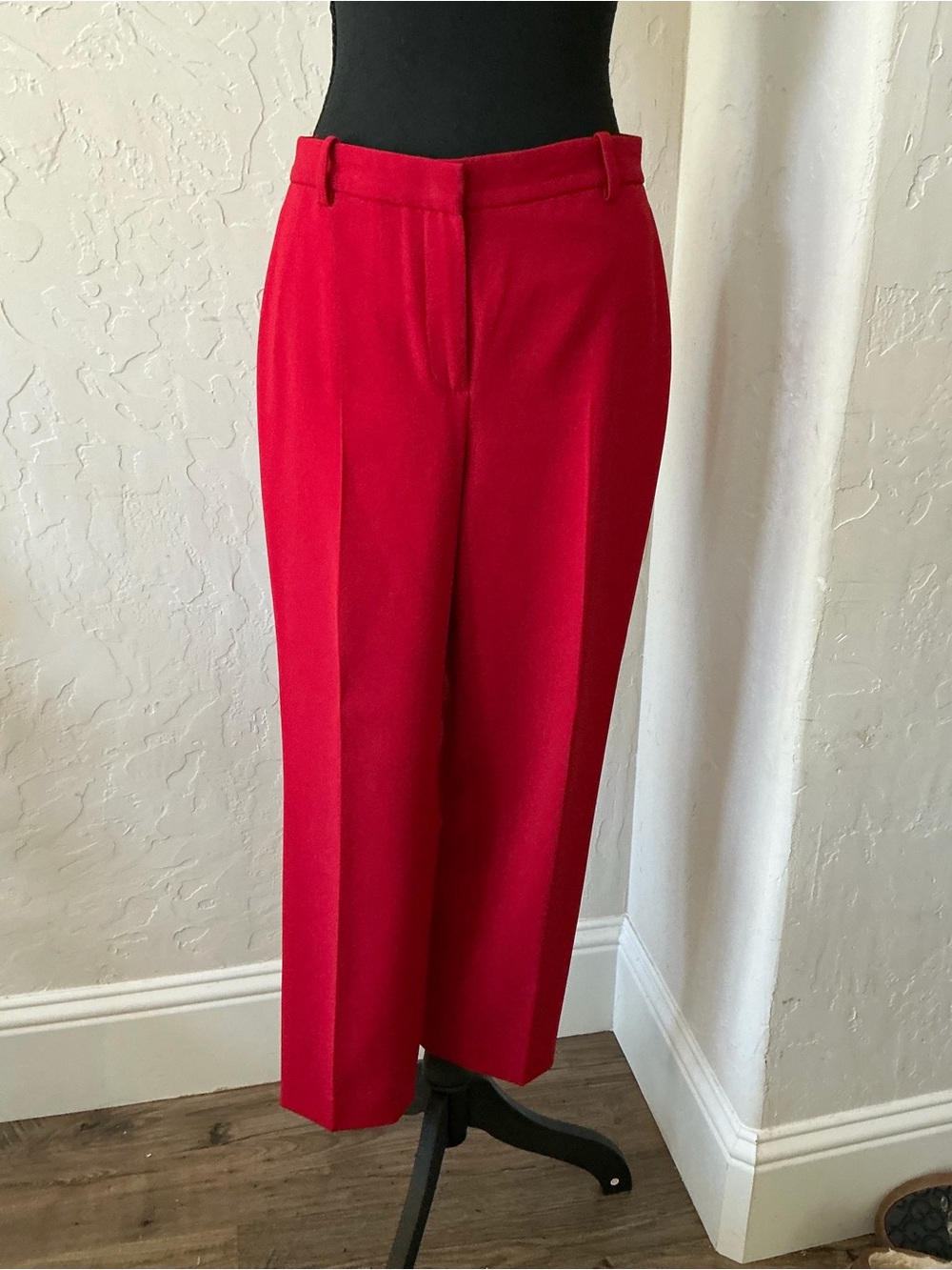 Theory Women's Red Tailored Dress Pants
